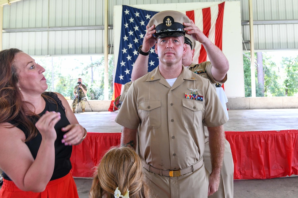 Fleet Readiness Center Southeast Detachment Jacksonville holds chief petty officer pinning ceremony