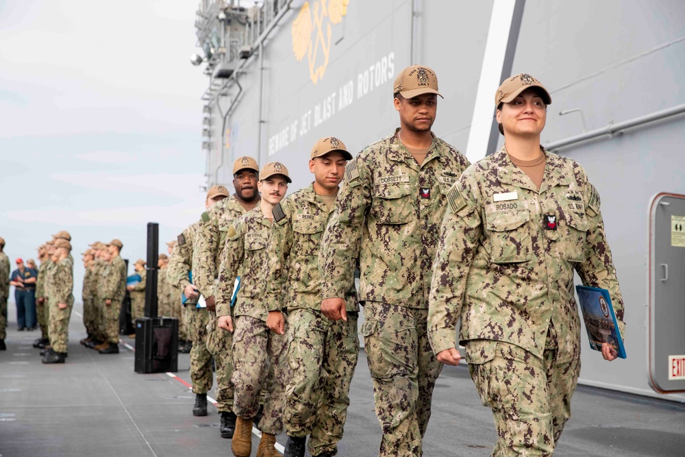CO's Call Aboard USS Tripoli