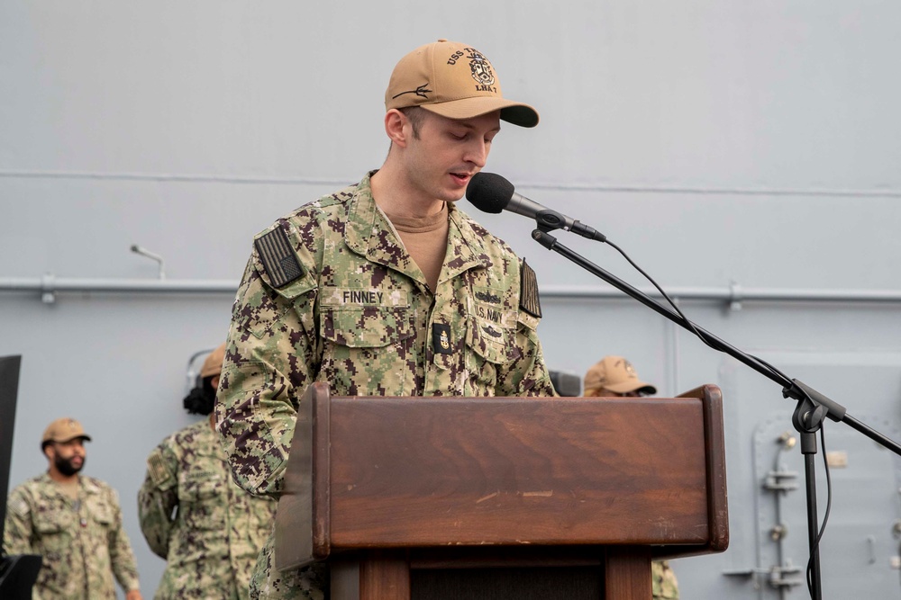 CO's Call Aboard USS Tripoli