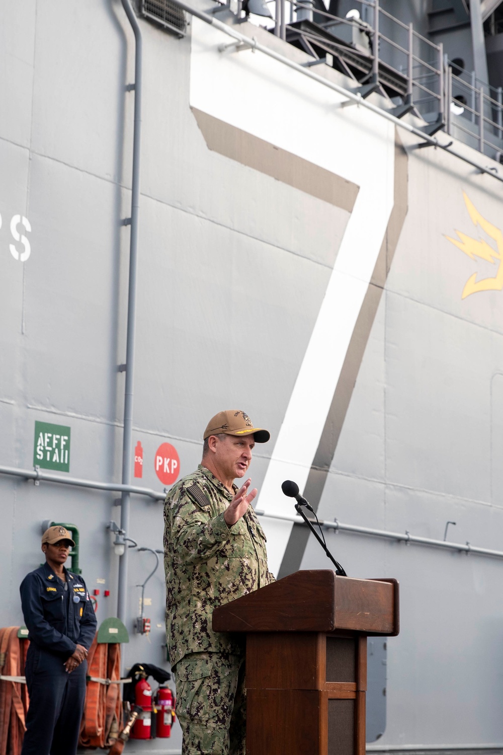 CO's Call Aboard USS Tripoli