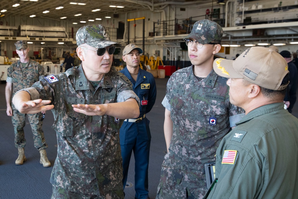 USS Tripoli hosts tour for Republic of Korea officers