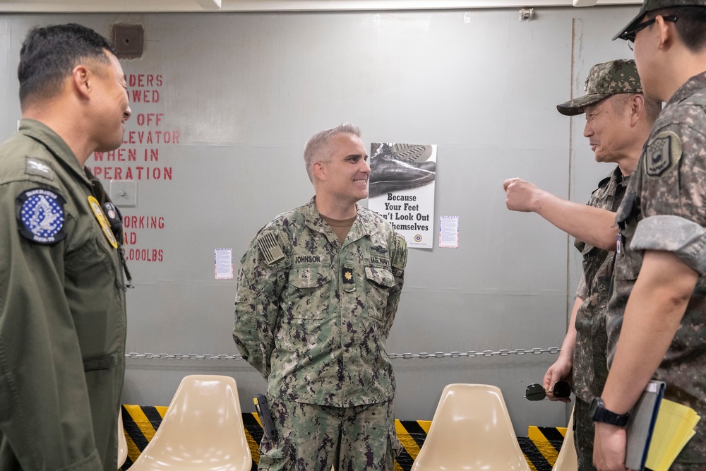 USS Tripoli hosts tour for Republic of Korea officers