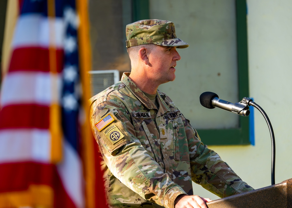 The Fort Hunter Liggett Headquarters, Headquarters Company Change of Command Ceremony