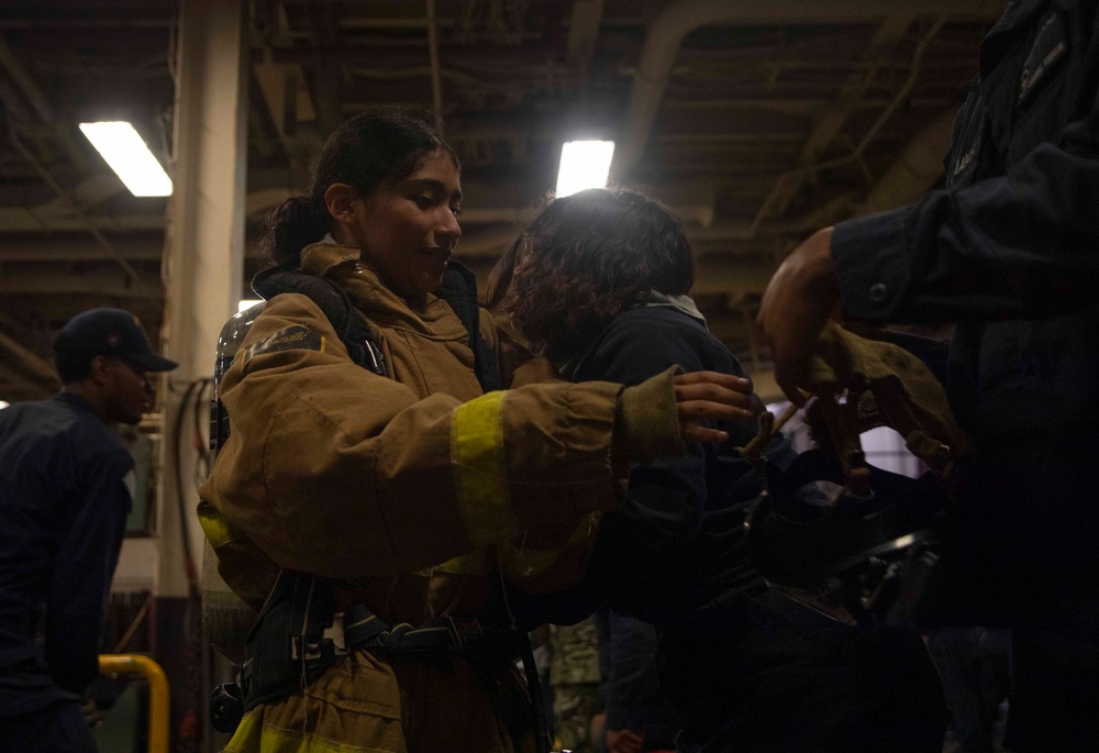 USS America (LHA 6) Conducts 8010 Drill