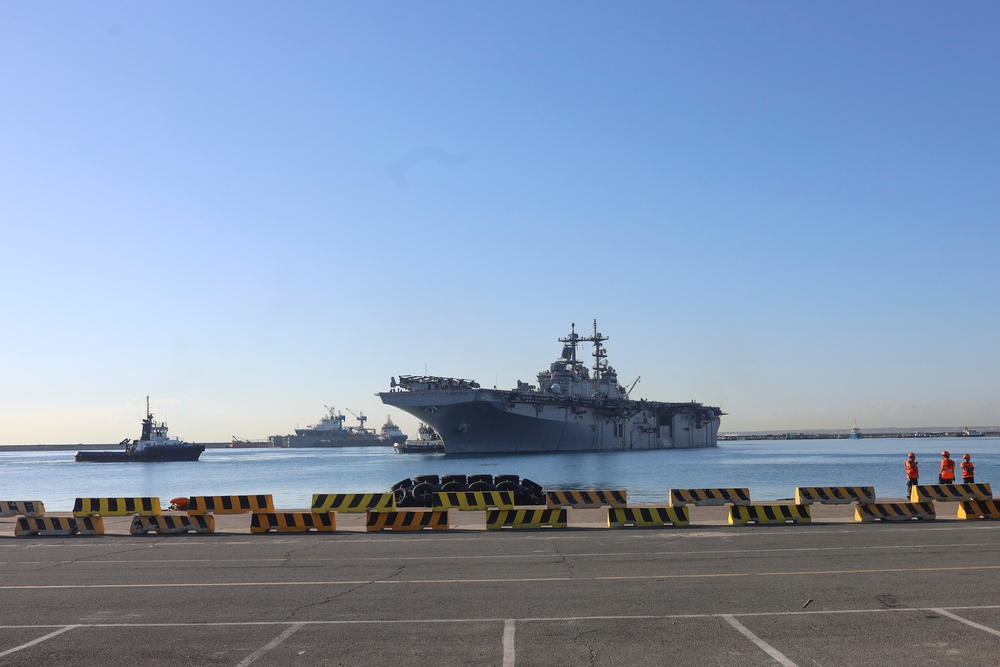 USS Wasp (LHD 1) Arrives in Limassol, Cyprus