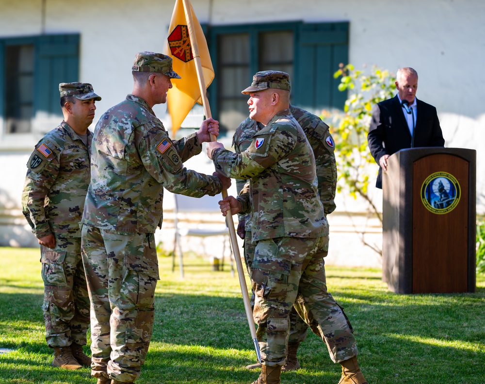 The Fort Hunter Liggett Headquarters, Headquarters Company Change of Command Ceremony