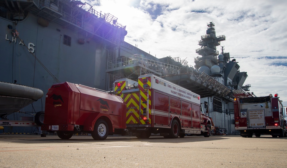 USS America (LHA 6) Conducts 8010 Drill