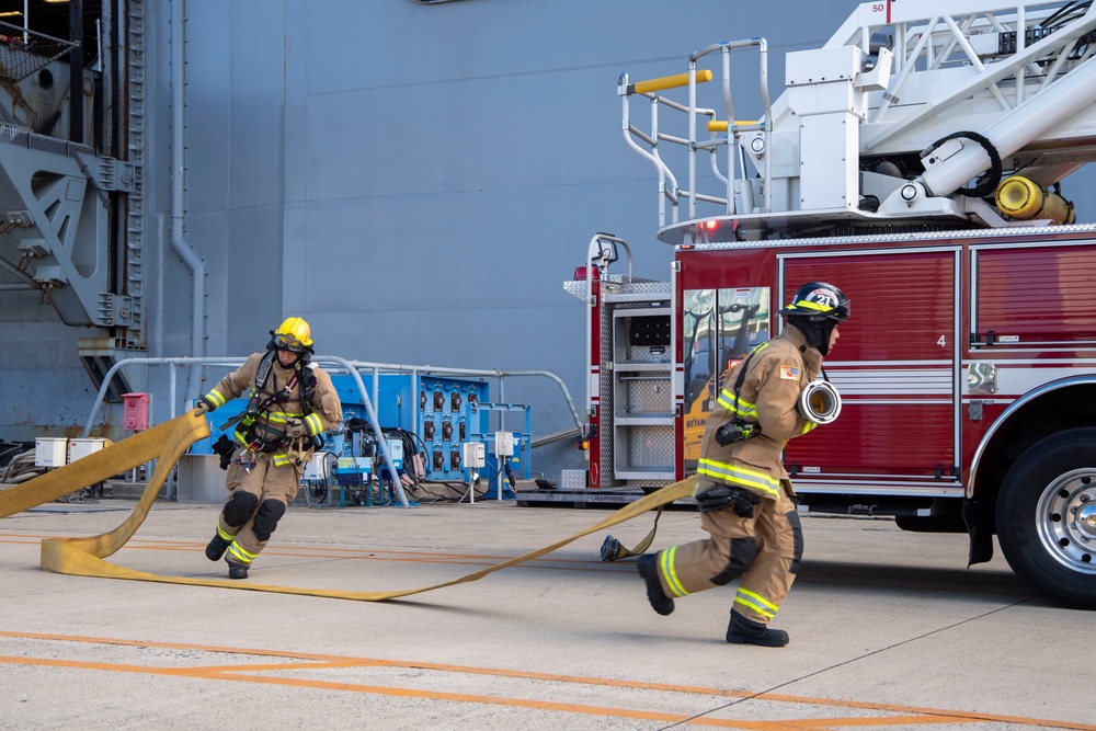 USS America (LHA 6) Conducts 8010 Drill