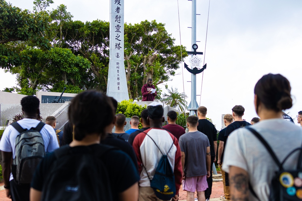 12th MLR Marines Attend a Battle Site Tour in Okinawa