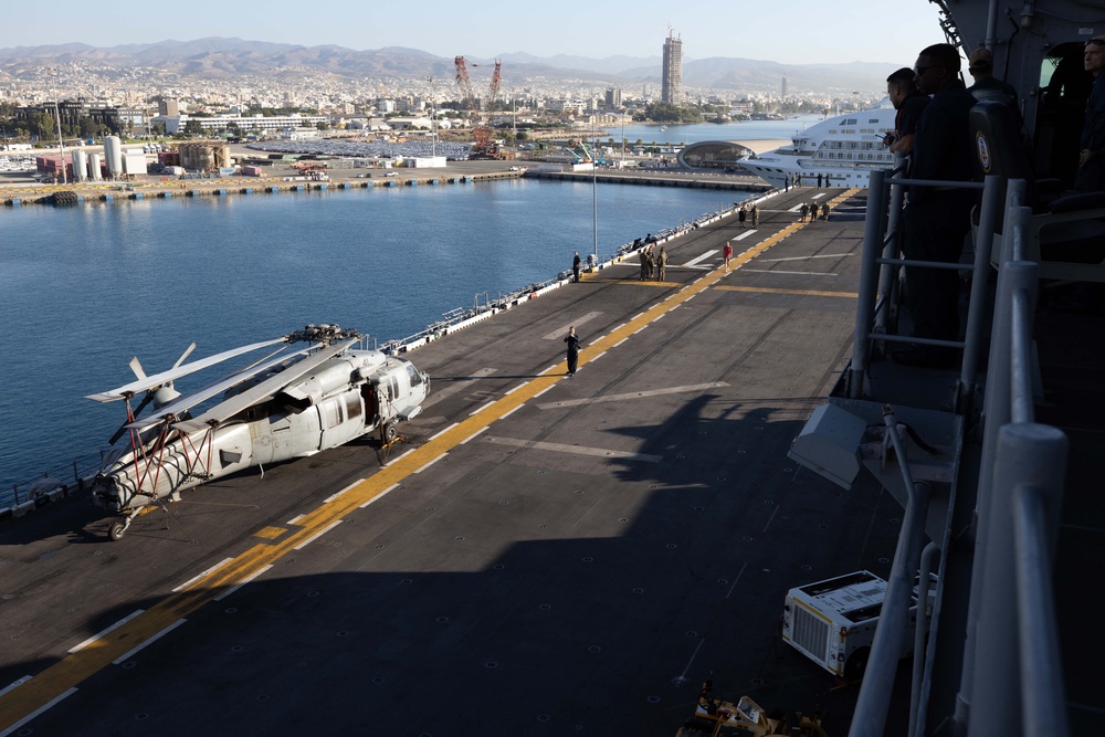 Wasp Pulls Into Cyprus for Scheduled Mid-deployment Voyage Repair