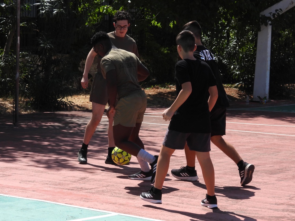 USS Wasp BBQ ComRel at the Boys Center