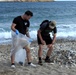 USS New York beach clean-up