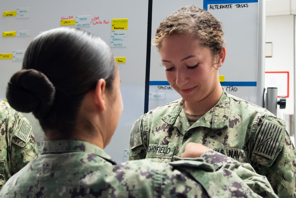 Cherry Point Sailors Receive Meritorious Promotions