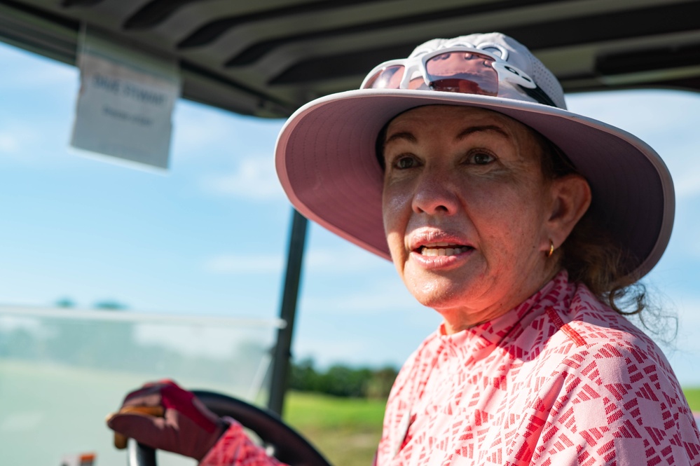 Volunteers and Staff clean up MacDill AFB Golf course following Hurricane Helene