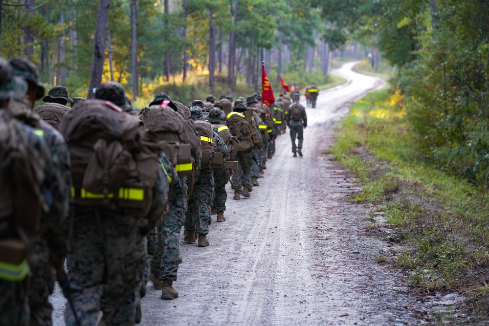 Combat Logistics Battalion 2 Conducts a 9.3-Mile Hike