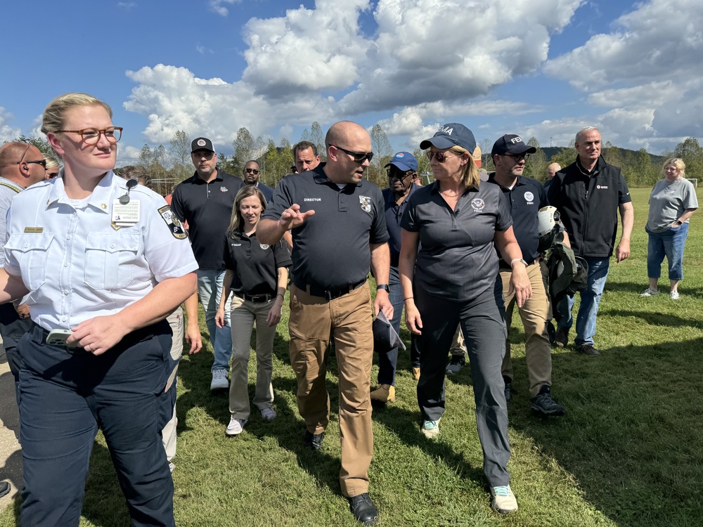 FEMA Administrator Tours Impacted Area with McDowell County Officials