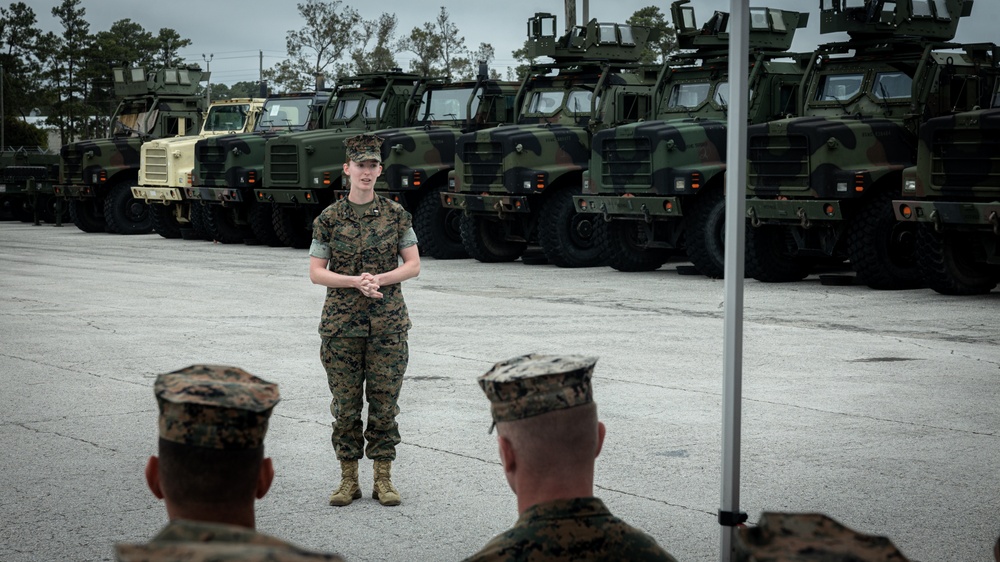 CLB-8, Company B Change of Command