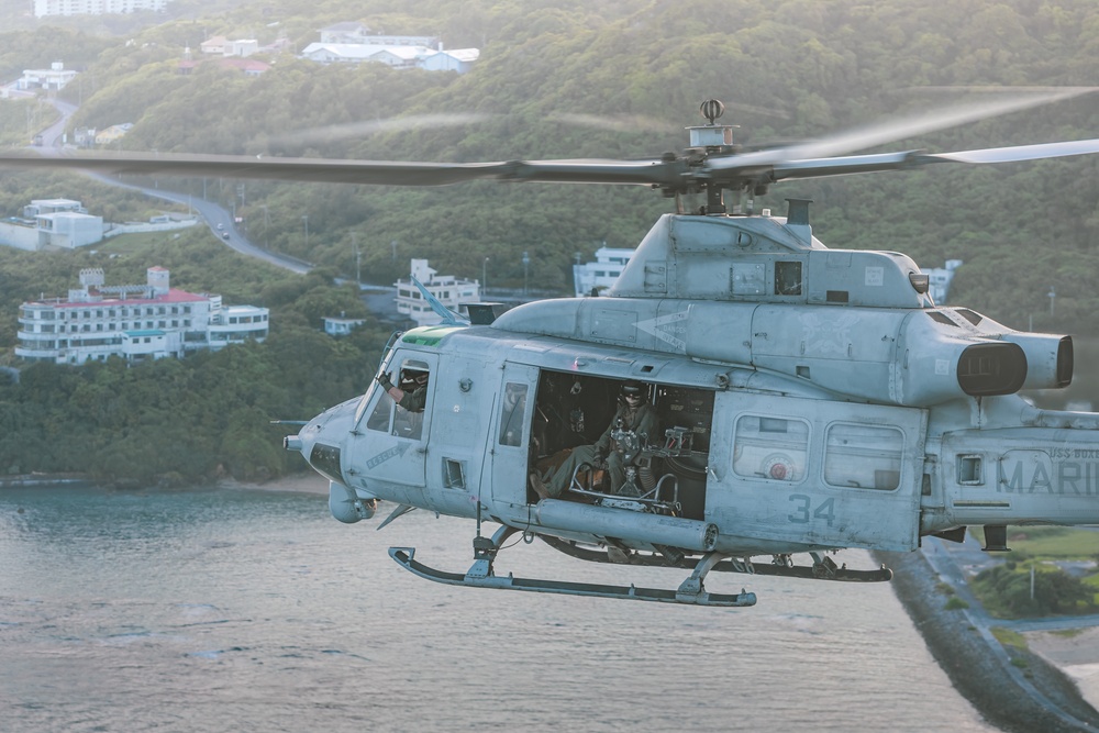 VMM-165 (Rein.) Trains in Okinawa, Conducts Flight Operations Aboard USS Miguel Keith