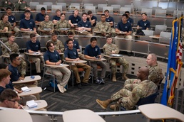 Preparing Tomorrow's Leaders: 377 ABW leadership visits UNM AFROTC cadets