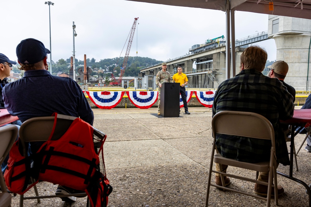 Pittsburgh District celebrates employees, project achievements with tour of John P. Murtha Locks and Dam