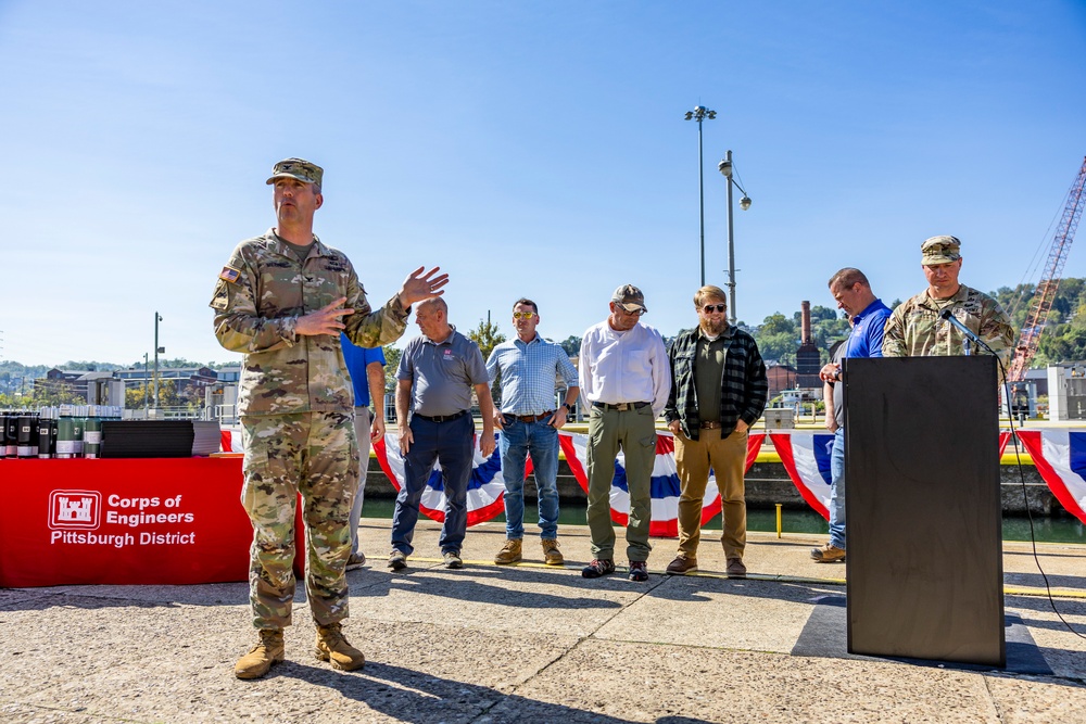 Pittsburgh District celebrates employees, project achievements with tour of John P. Murtha Locks and Dam