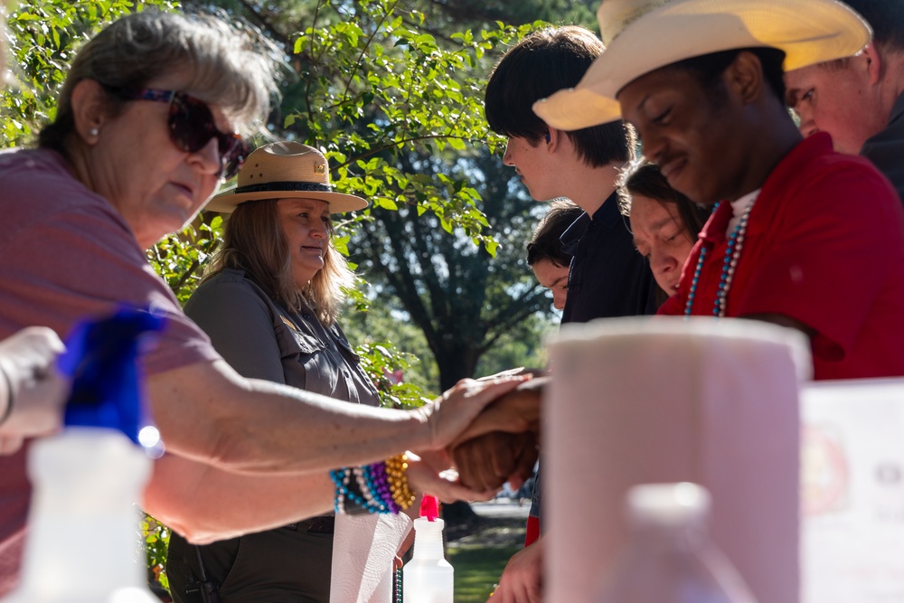 Chief Park Ranger Susan Cromer Engages with Participants at Special Day Event