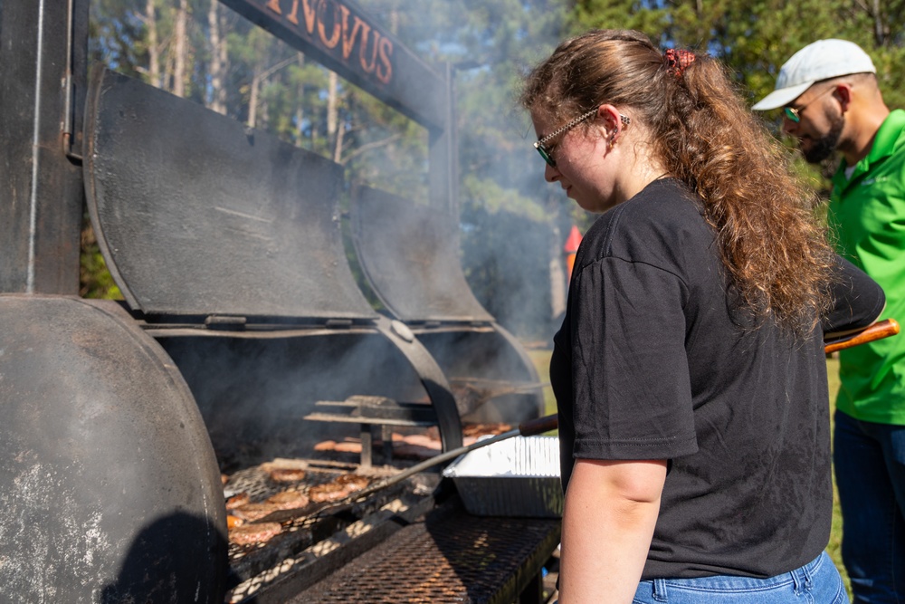 Volunteers Grill Lunch for Special Day Participants at West Point Lake