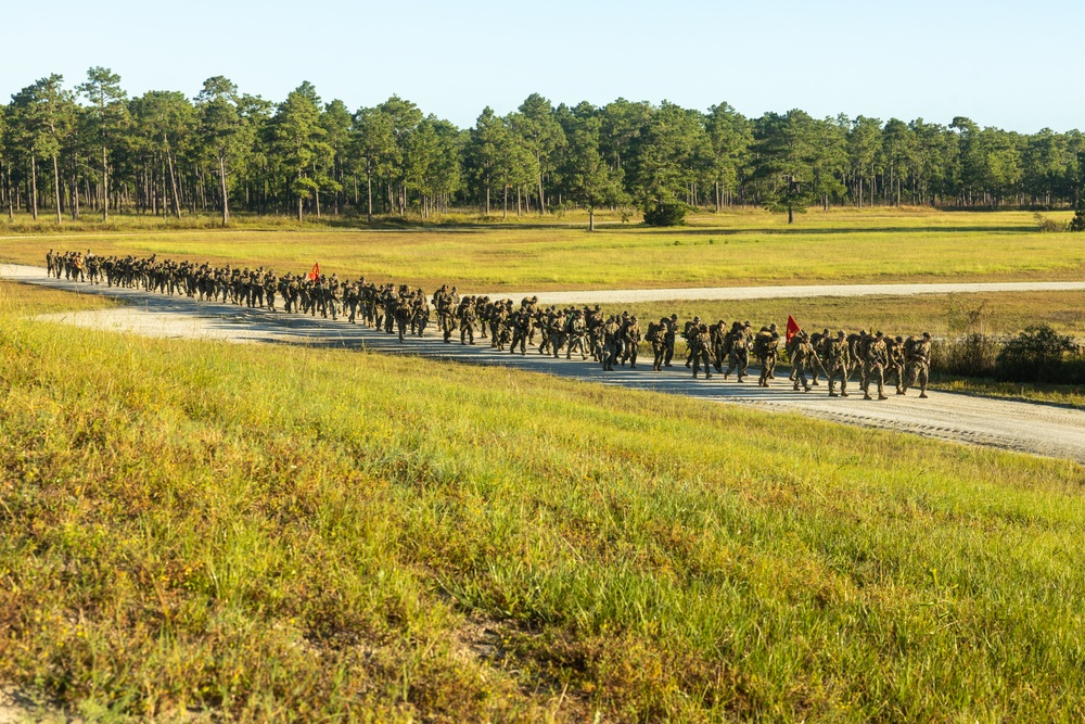 Combat Logistics Battalion 2 Conducts a 9.3-Mile Hike