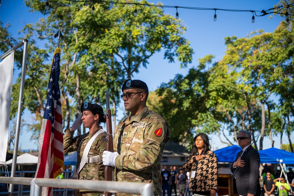 63d Readiness Division Honors Veterans with Color Guard at Santa Clara County Stand Down