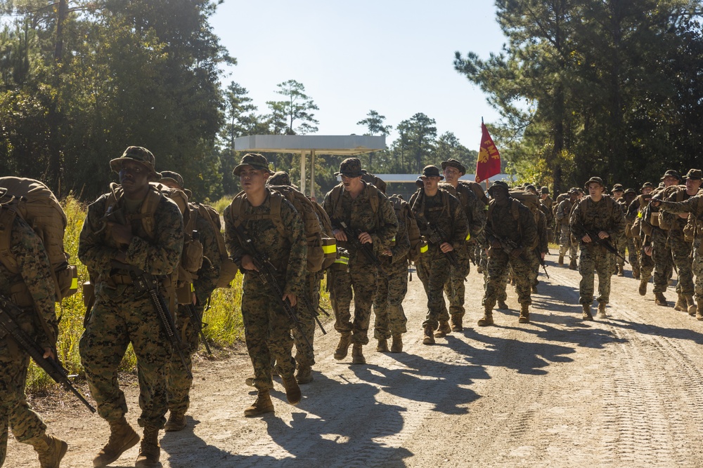 Combat Logistics Battalion 2 Conducts a 9.3-Mile Hike