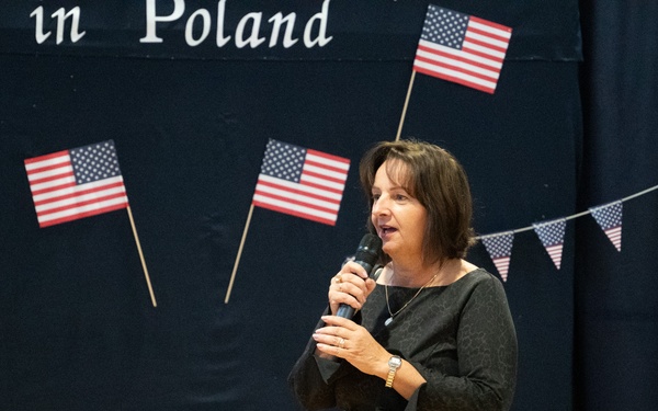 Task Force Red Team Troopers Visit Polish Students
