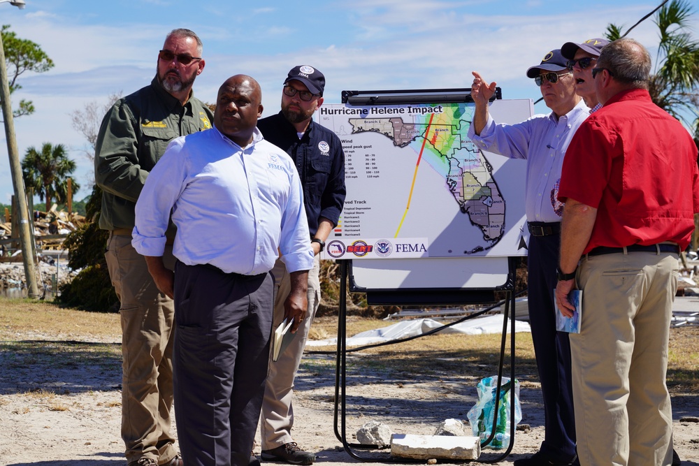 President Biden Tours Keaton Beach in the Aftermath of Hurricane Helene