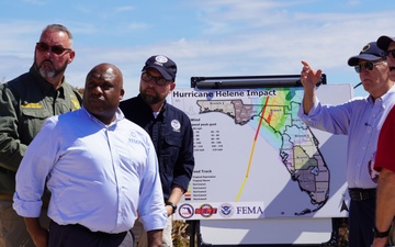 President Biden Tours Keaton Beach in the Aftermath of Hurricane Helene