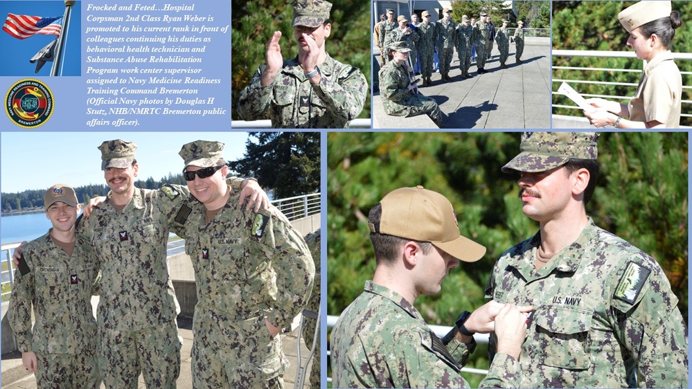 Frocked and Feted at NHB/NMRTC Bremerton