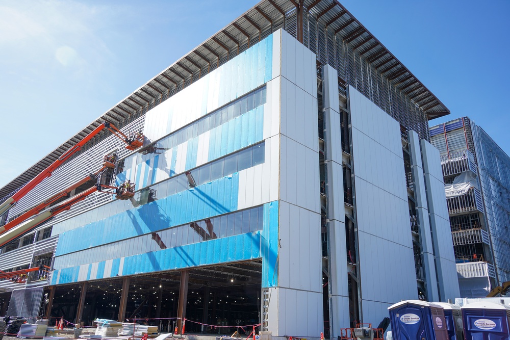 Construction continues at the Louisville VA Medical Center Oct. 2, 2024