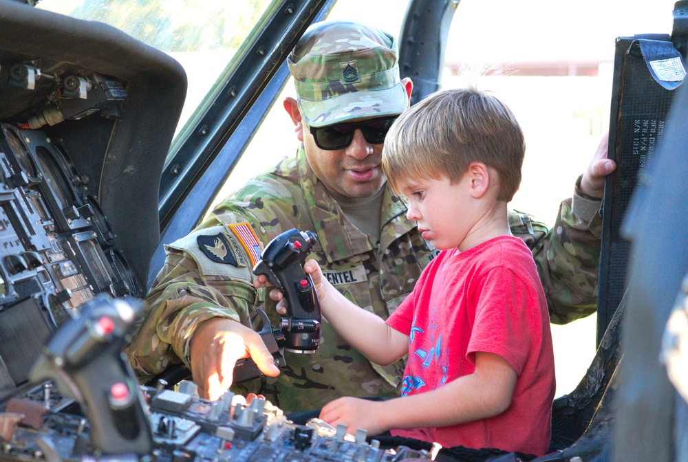166 Aviation Brigade Supports Gatesville Texas National Night Out Community Event