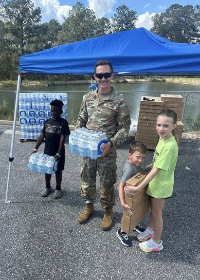 Supplies Distributed in Cedartown, Ga.