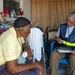 FEMA Disaster Survivor Assistance worker helps residents in hard-hit Rubonia, FL