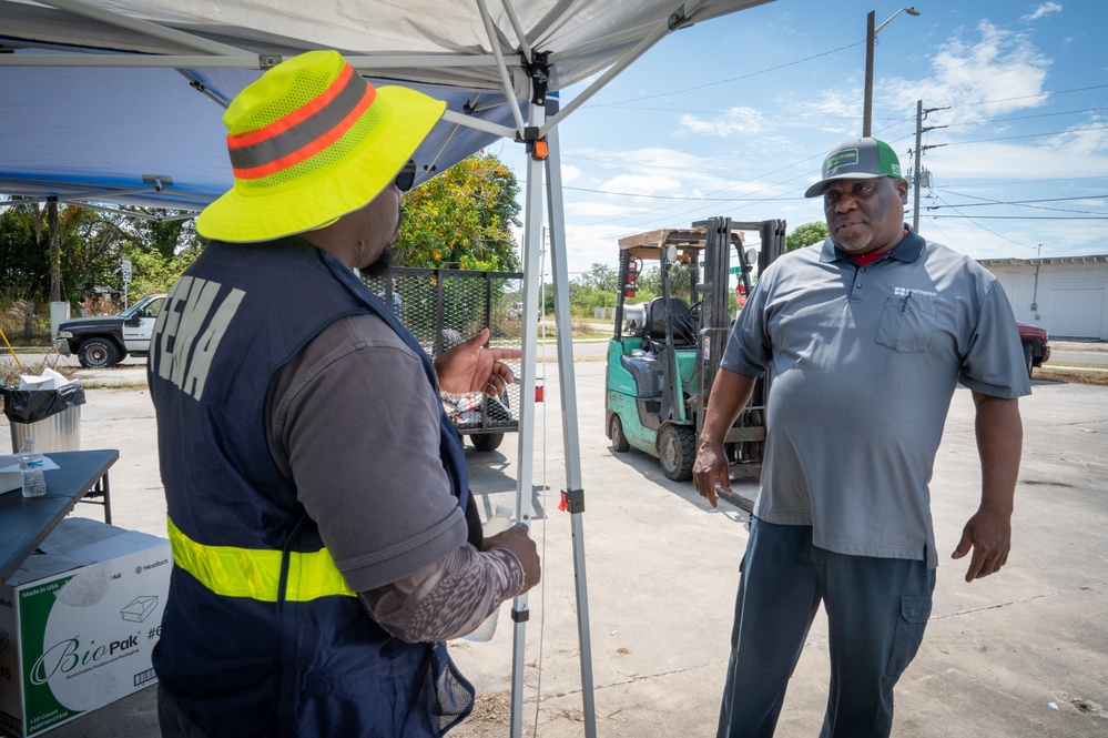 FEMA Disaster Survivor Assistance Crews and Volunteers Provide Food and Supplies to Hurricane Helene Survivors in Flordia