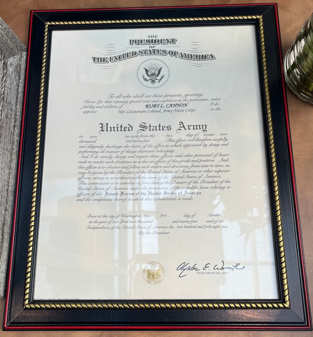 BACH’s Maj. Cannon Promoted to Lt. Col.