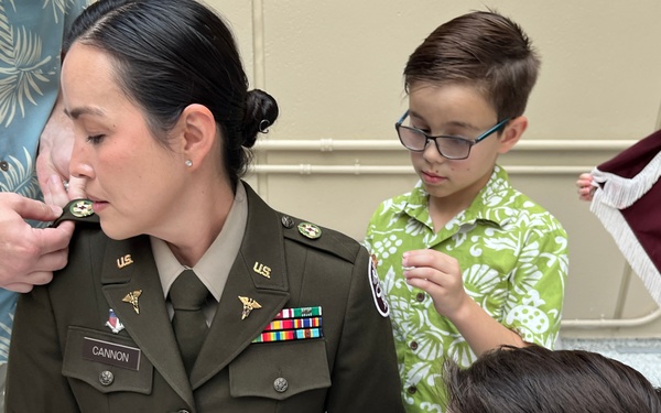 BACH’s Maj. Cannon Promoted to Lt. Col.