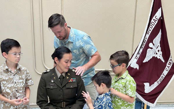 BACH’s Maj. Cannon Promoted to Lt. Col.