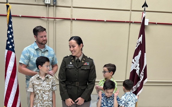 BACH’s Maj. Cannon Promoted to Lt. Col.