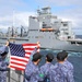 Harvey Milk Completes First Replenishment-at-Sea with two Japanese Training Ships