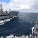 Harvey Milk Completes First Replenishment-at-Sea with two Japanese Training Ships