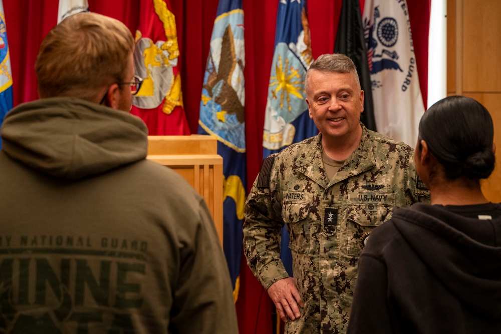 Rear Adm. Waters Visits Minneapolis MEPS