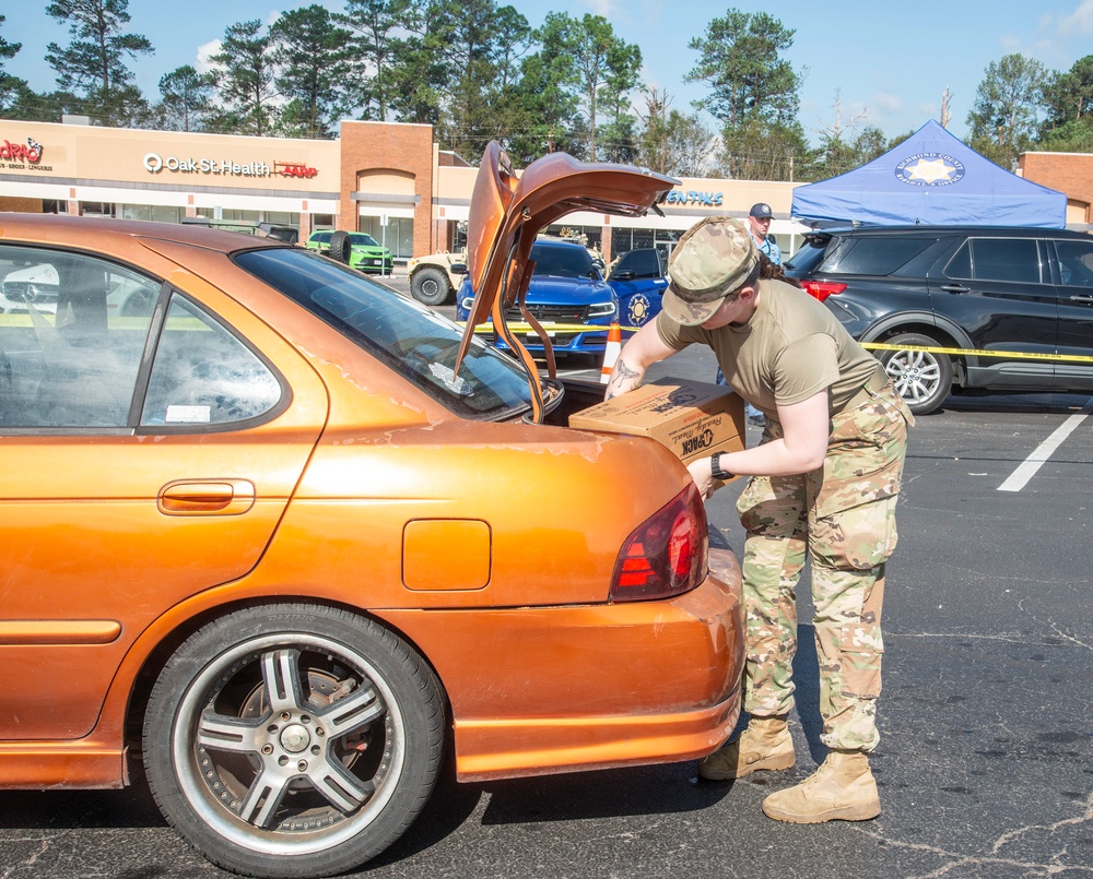 National Guard Provides Supplies to Hurricane Helene Survivors