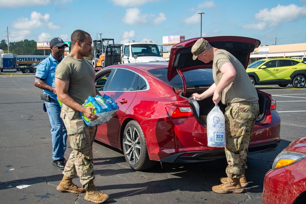 National Guard Provides Supplies to Hurricane Helene Survivors