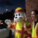 Sparky visits Marine Corps Air Station New River during Fire Prevention Month