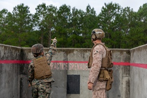Marine Wing Support Squadron 171 trains using M67 fragmentation grenade